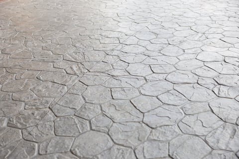 Pattern concrete floor